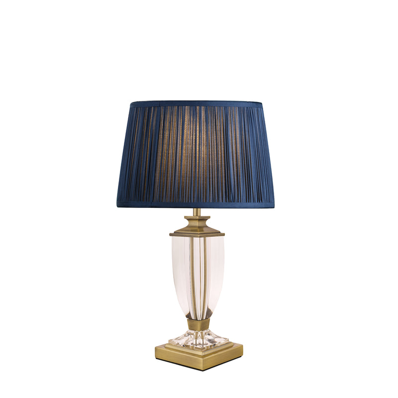 Laura Ashley Carson Small Table Lamp Antique Brass & Crystal Base Only • LA3688771-Q