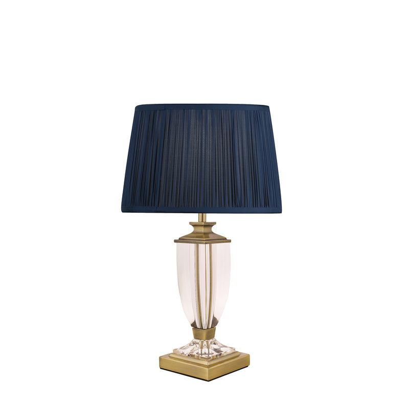 Laura Ashley Carson Small Table Lamp Antique Brass & Crystal Base Only • LA3688771-Q