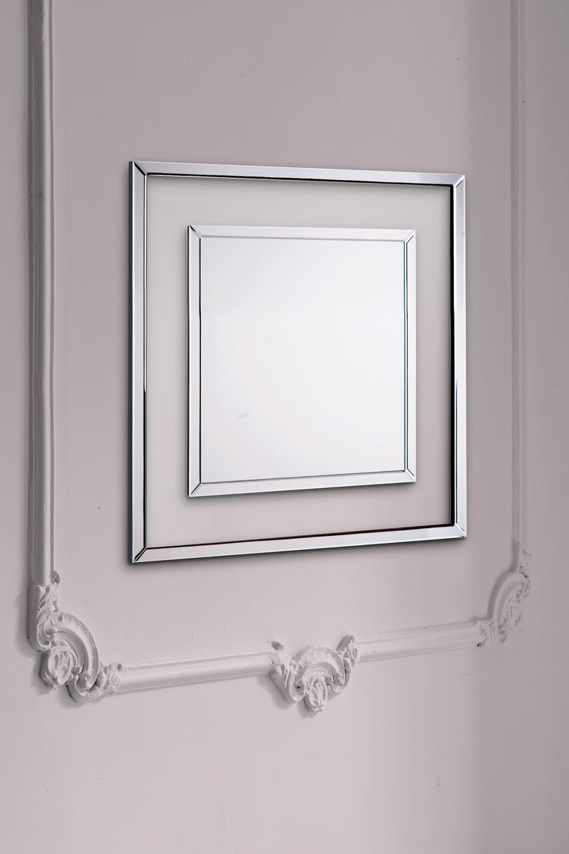Laura Ashley Evie Square Mirror Clear Frame 90 x 90cm • LA3691931-Q