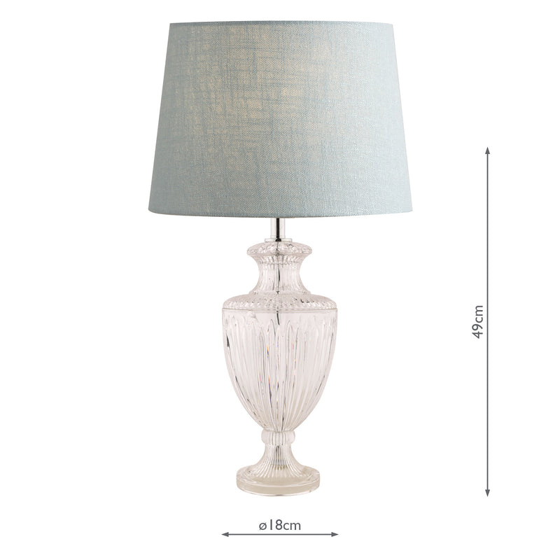 Laura Ashley Meredith Large Table Lamp Cut Glass Crystal Base Only • LA3702772-Q