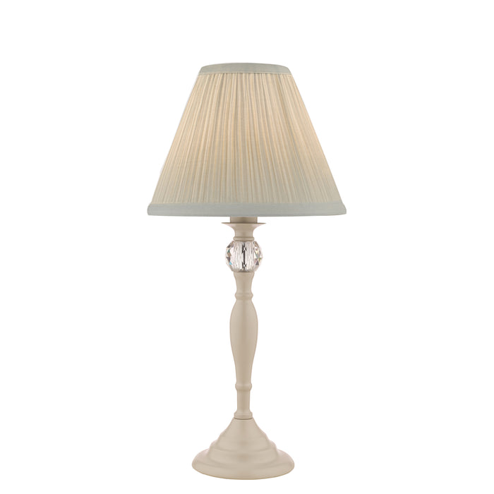 Laura Ashley Ellis Table Lamp Grey With Ivory Shade • LA3702783-Q