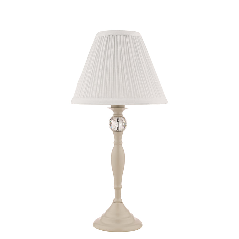 Laura Ashley Ellis Table Lamp Grey With Ivory Shade • LA3702783-Q