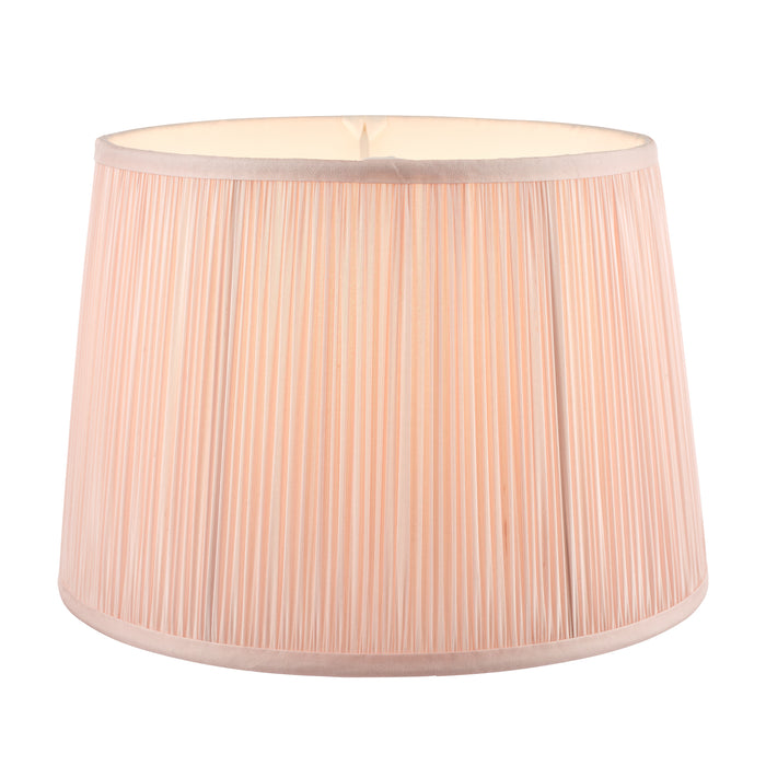 Laura Ashley Hemsley Pleated Silk Empire Drum Shade Pink 25cm/10 inch • LA3703519-Q