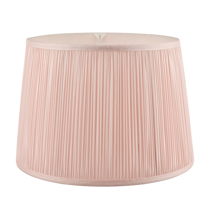 Laura Ashley Hemsley Pleated Silk Empire Drum Shade Pink 25cm/10 inch • LA3703519-Q