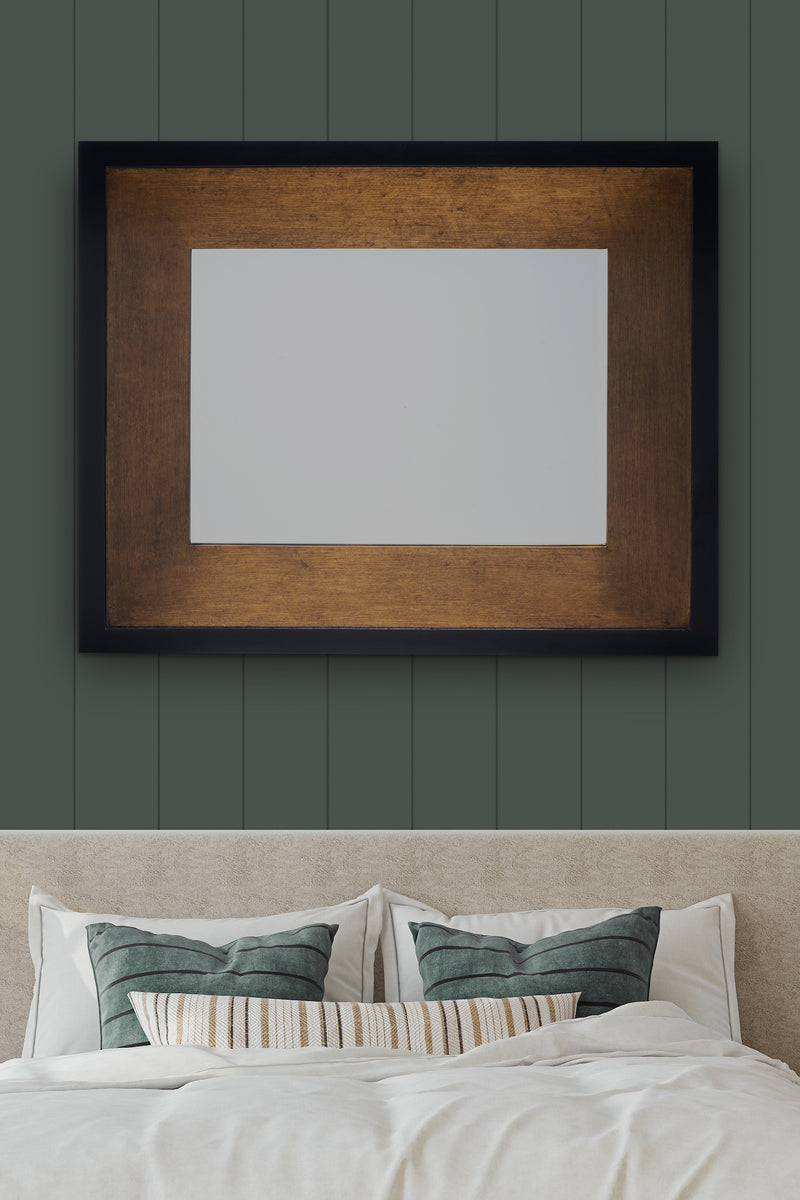 Laura Ashley Cara Large Rectangle Mottled Bronze Mirror 114 x 94cm • LA3715723-Q