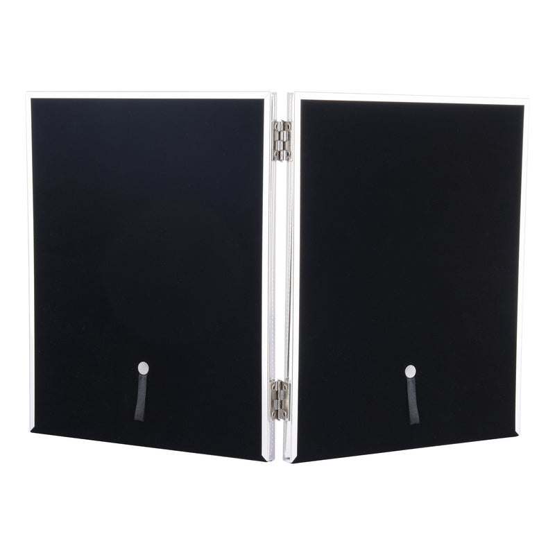 Laura Ashley Boxed 2 Aperture Photo Frame Polished Silver 5x7" • LA3724609-Q