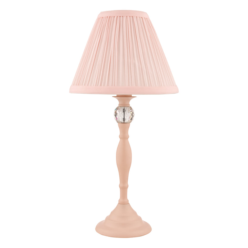 Laura Ashley Ellis Table Lamp Pink With Blush Shade • LA3724950-Q