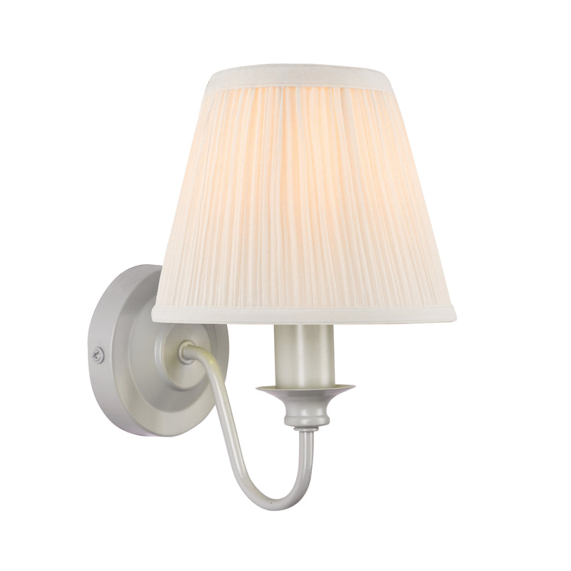 Laura Ashley Ellis Wall Light Grey With Shade • LA3724953-Q