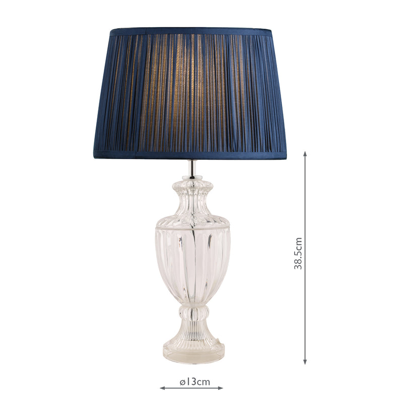 Laura Ashley Meredith Small Table Lamp Cut Glass Crystal Base Only • LA3725860-Q