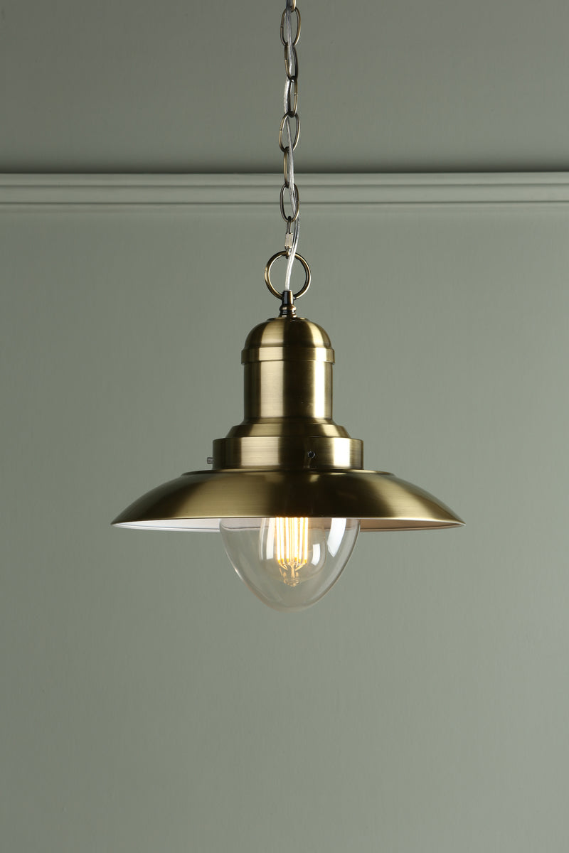 Laura Ashley Corbridge Pendant Antique Brass • LA3727705-Q