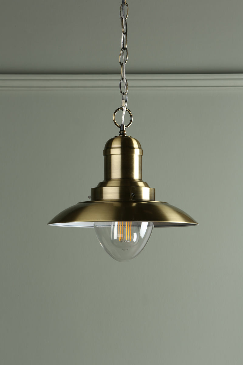 Laura Ashley Corbridge Pendant Antique Brass • LA3727705-Q