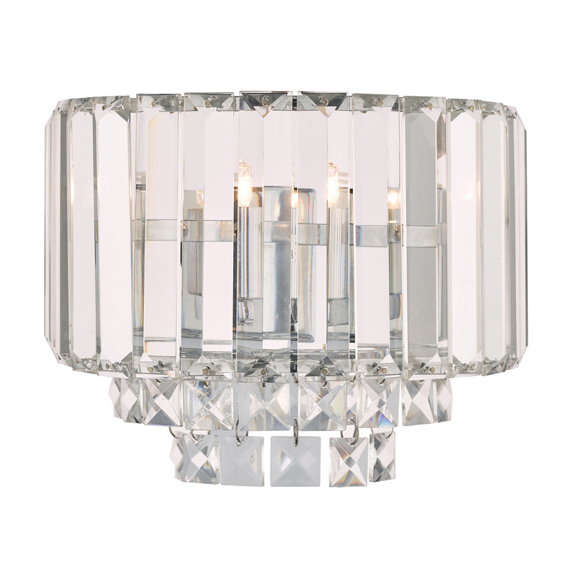Laura Ashley Vienna Wall Light Polished Chrome Crystal • LA3727746-Q