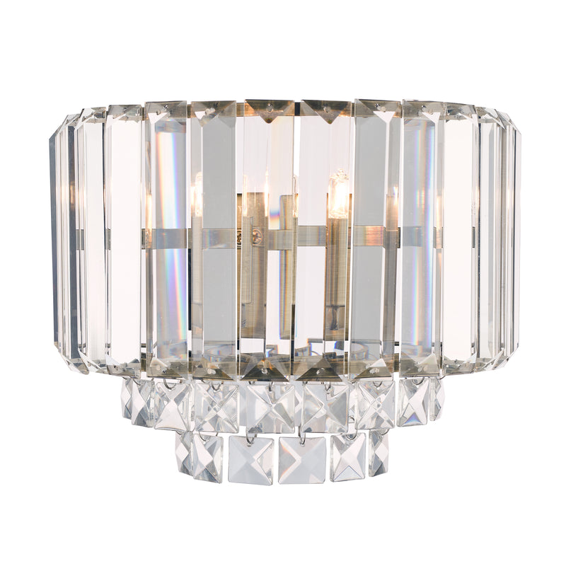 Laura Ashley Vienna Wall Light Antique Brass Crystal • LA3727747-Q