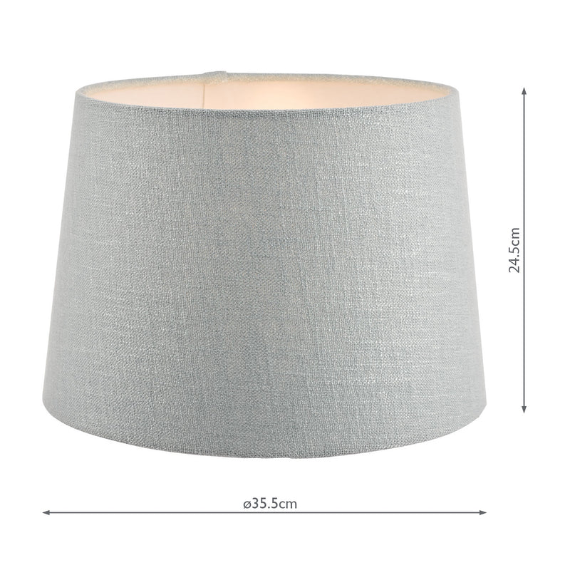 Laura Ashley Bacall Linen Empire Drum Shade Duck Egg Blue 35cm/14 inch • LA3730035-Q