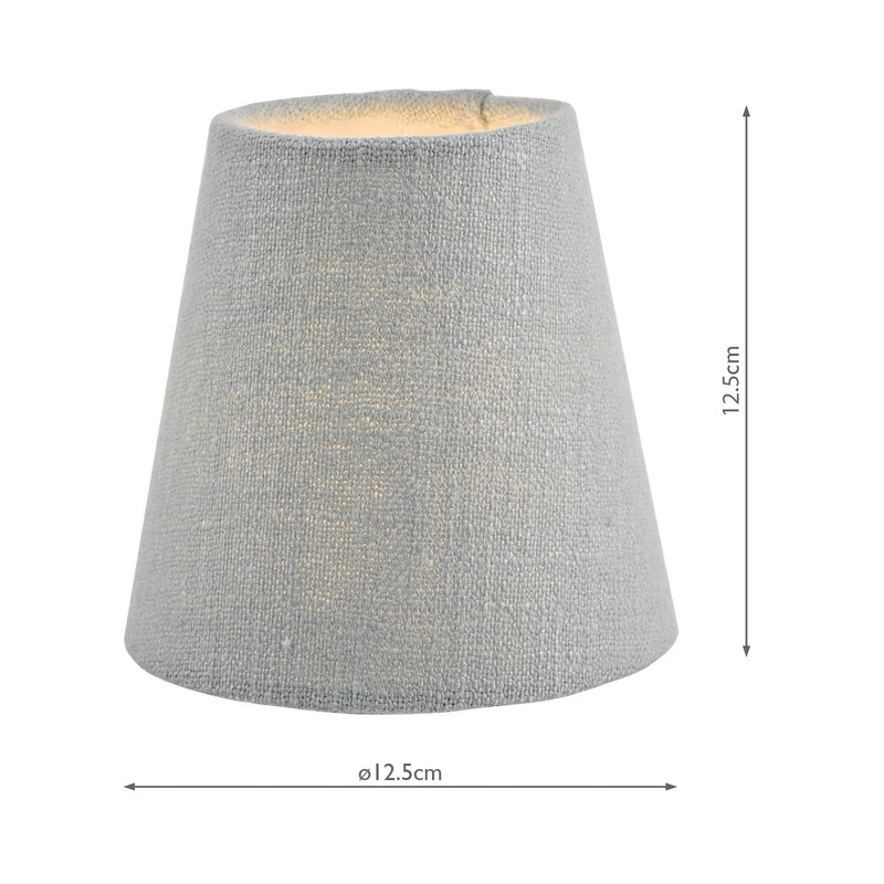 Laura Ashley Bacall Linen Empire Drum Shade Duck Egg Blue 12.5cm/5 inch • LA3730037-Q