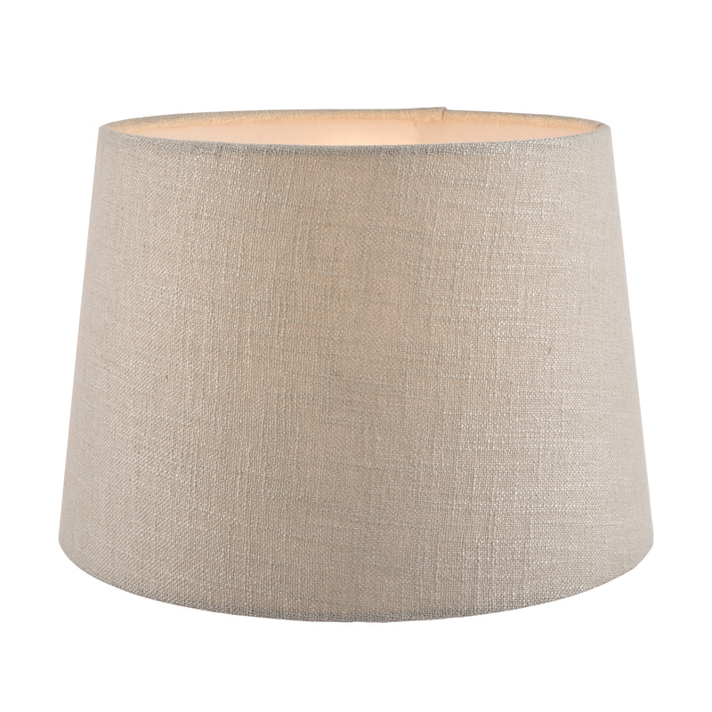 Laura Ashley Bacall Linen Empire Drum Shade Silver 30cm/12 inch • LA3730040-Q