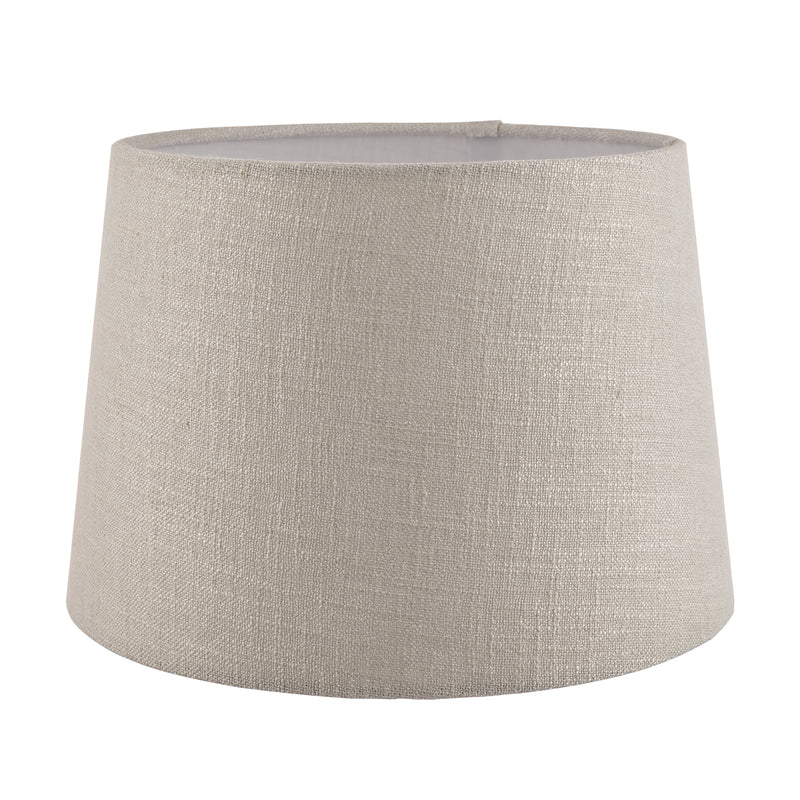 Laura Ashley Bacall Linen Empire Drum Shade Silver 20cm/8 inch • LA3730044-Q