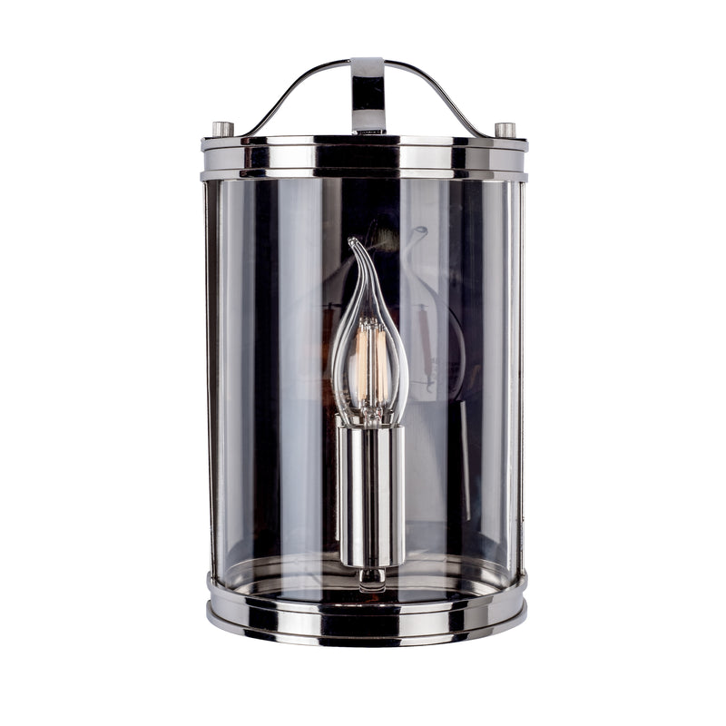 Laura Ashley Harrington Wall Light Polished Nickel Glass • LA3732114-Q