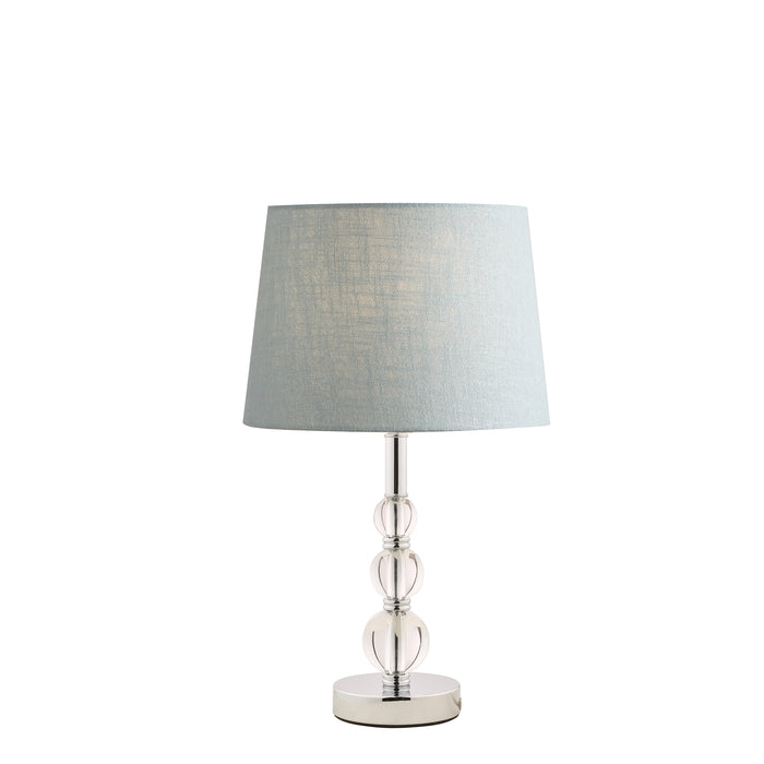 Laura Ashley Selby Small Table Lamp Polished Nickel & Glass Ball Base Only • LA3732148-Q