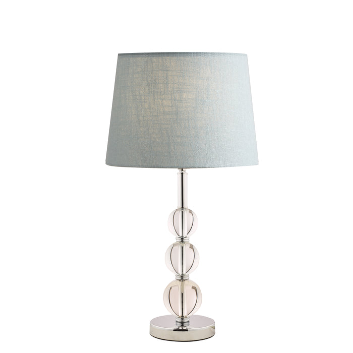 Laura Ashley Selby Large Table Lamp Polished Nickel & Glass Ball Base Only • LA3732149-Q