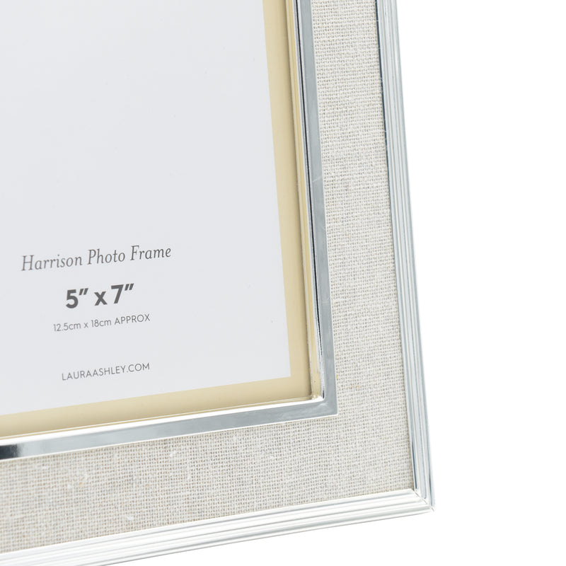 Laura Ashley Harrison Photo Frame Linen 5x7" • LA3733734-Q