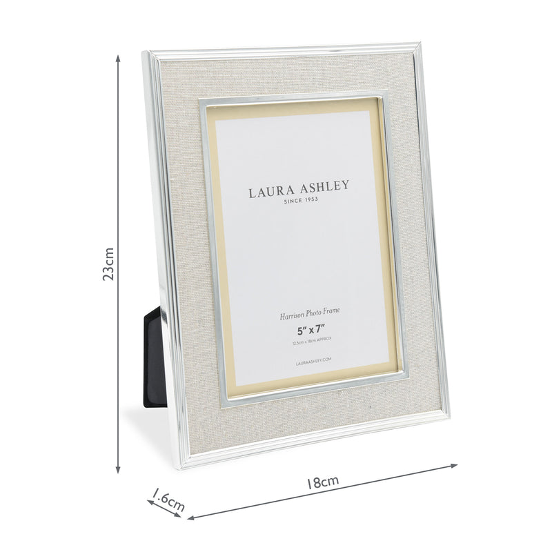 Laura Ashley Harrison Photo Frame Linen 5x7" • LA3733734-Q