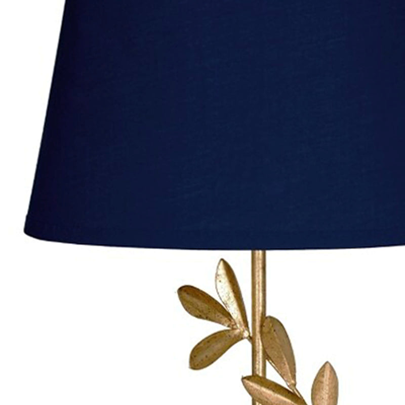 Laura Ashley Archer Table Lamp Leaf Design Gold With Shade • LA3734602-Q