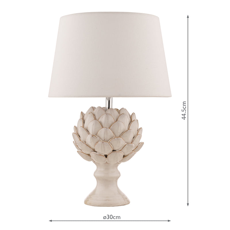 Laura Ashley Artichoke Ceramic Table Lamp With Shade • LA3734605-Q
