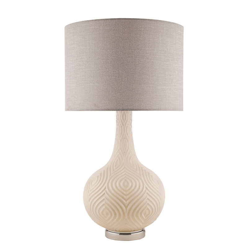 Laura Ashley Grace Table Lamp Patterned Glass with Shade • LA3742272-Q