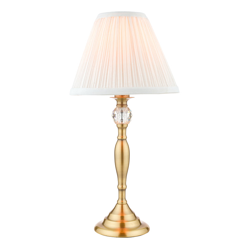 Laura Ashley Ellis Table Lamp Antique Brass With Ivory Shade • LA3742284-Q