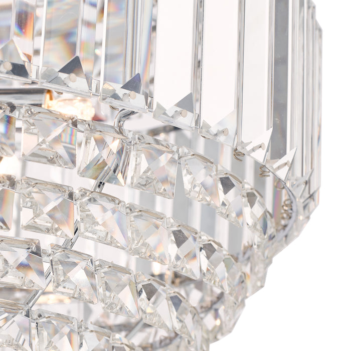 Laura Ashley Vienna 5lt Chandelier Crystal & Polished Chrome • LA3743651-Q