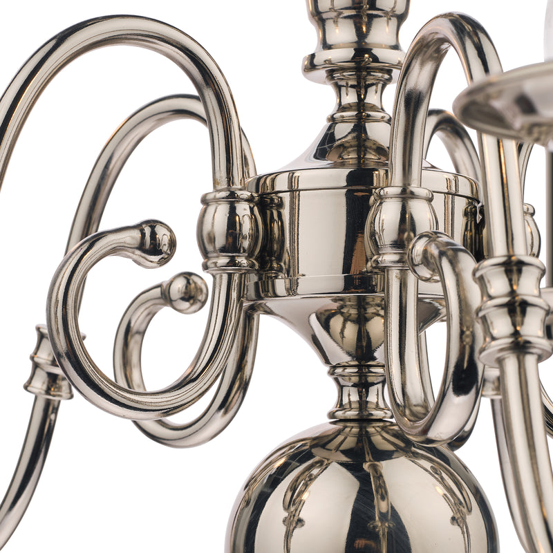 Laura Ashley Winchester 5lt Pendant Polished Nickel • LA3743657-Q