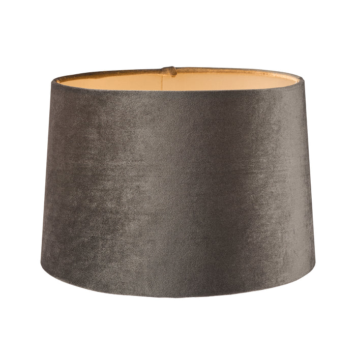 Laura Ashley Velvet Empire Drum Shade Grey 25cm/10 inch • LA3743729-Q