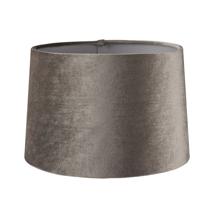 Laura Ashley Velvet Empire Drum Shade Grey 25cm/10 inch • LA3743729-Q