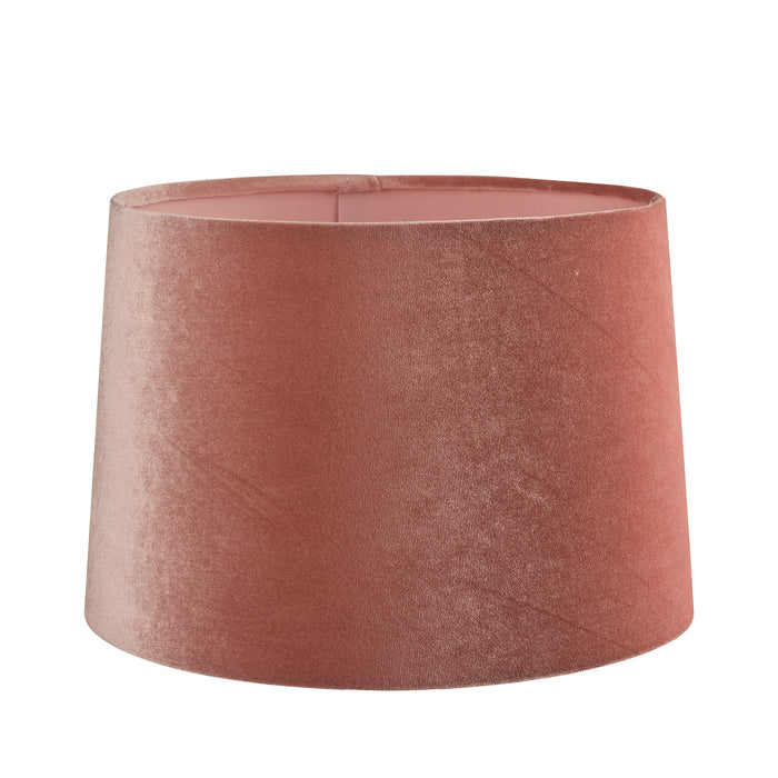 Laura Ashley Velvet Empire Drum Shade Blush Pink 25cm/10 inch • LA3744105-Q