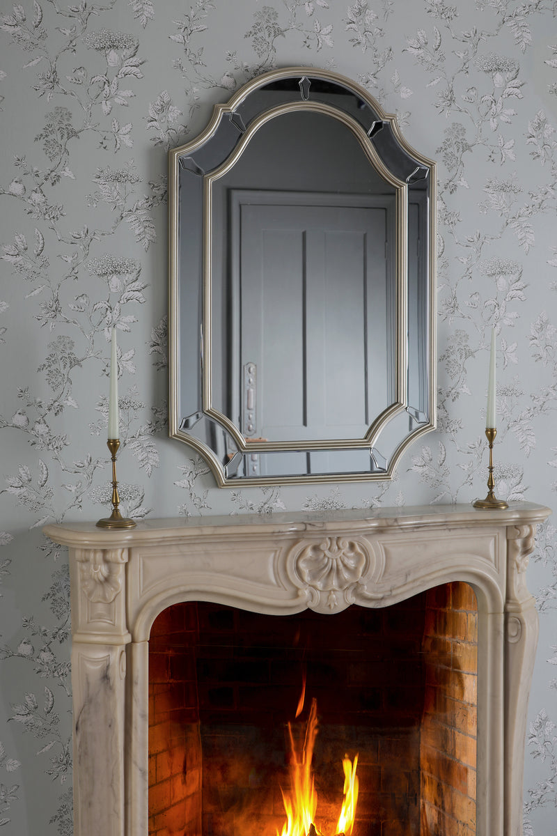 Laura Ashley Braxton Rectangle Mirror With Champagne Edging 102 x 71cm • LA3756026-Q