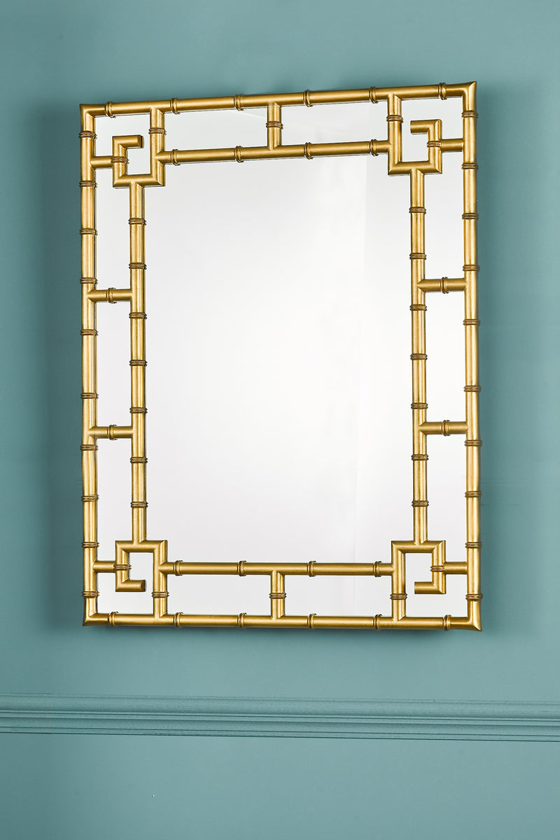 Laura Ashley Shawford Rectangle Mirror Gold Mirror 107 x 81cm • LA3756030-Q
