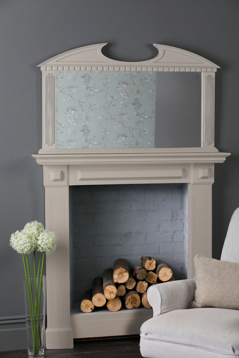 Laura Ashley Rossett Over Mantle Mirror White 70 x 120cm • LA3756036-Q