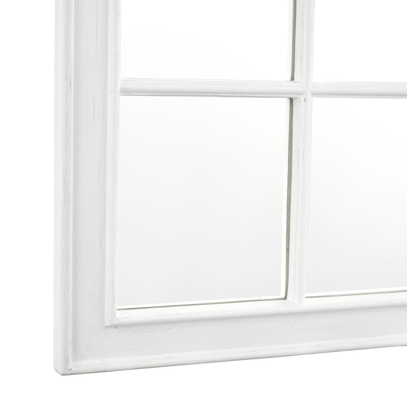 Laura Ashley Coombs Rectangle Mirror Distressed Ivory 120 x 56cm • LA3756039-Q