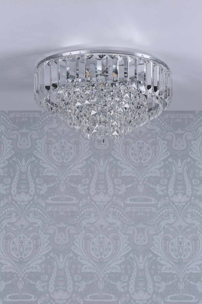 Laura Ashley Vienna 3lt Flush Crystal Polished Chrome • LA3756045-Q