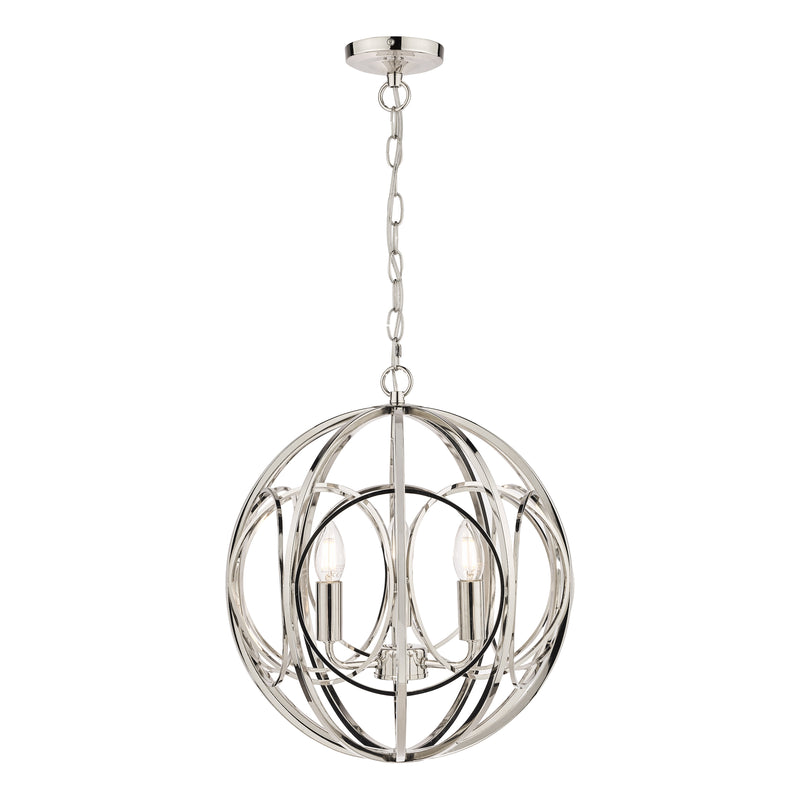Laura Ashley Orbital 3lt Pendant Polished Nickel • LA3756050-Q