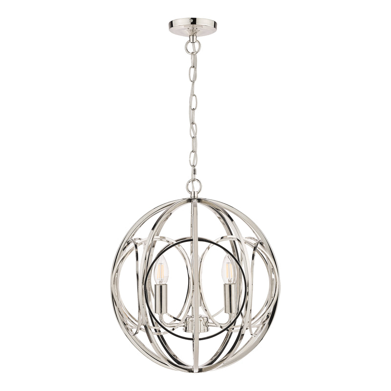 Laura Ashley Orbital 3lt Pendant Polished Nickel • LA3756050-Q