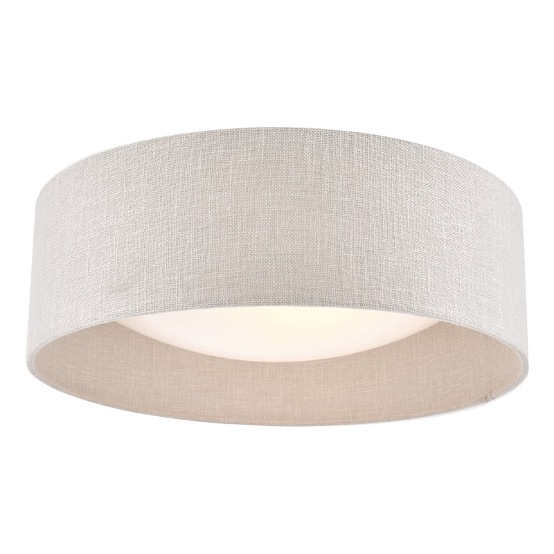 Laura Ashley Bacall 2lt Flush Silver Linen Shade • LA3756051-Q
