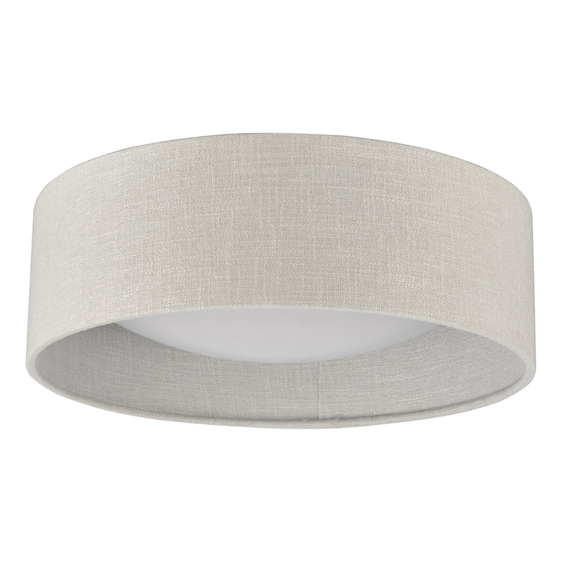 Laura Ashley Bacall 2lt Flush Silver Linen Shade • LA3756051-Q