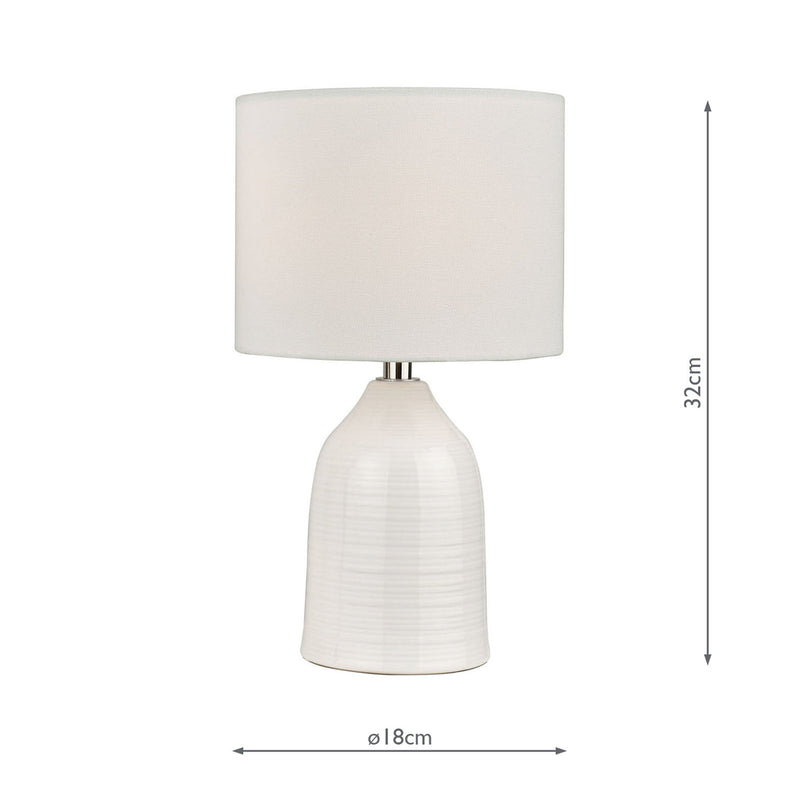 Laura Ashley Penny Twin Pack Table Lamp Cream With Shade • LA3756068-Q