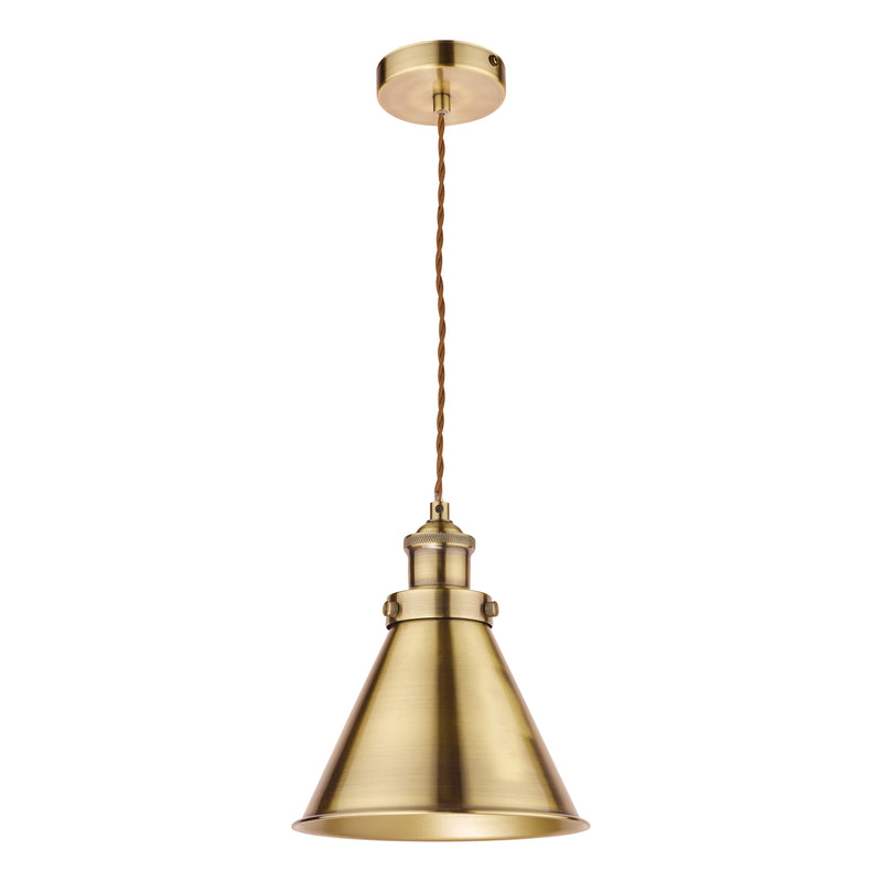 Laura Ashley Rufus Pendant Antique Brass • LA3756075-Q