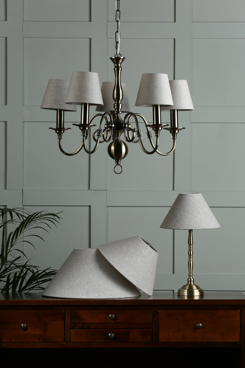 Laura Ashley Bray Shade Natural Linen 14cm/5 inch • LA3756081-Q