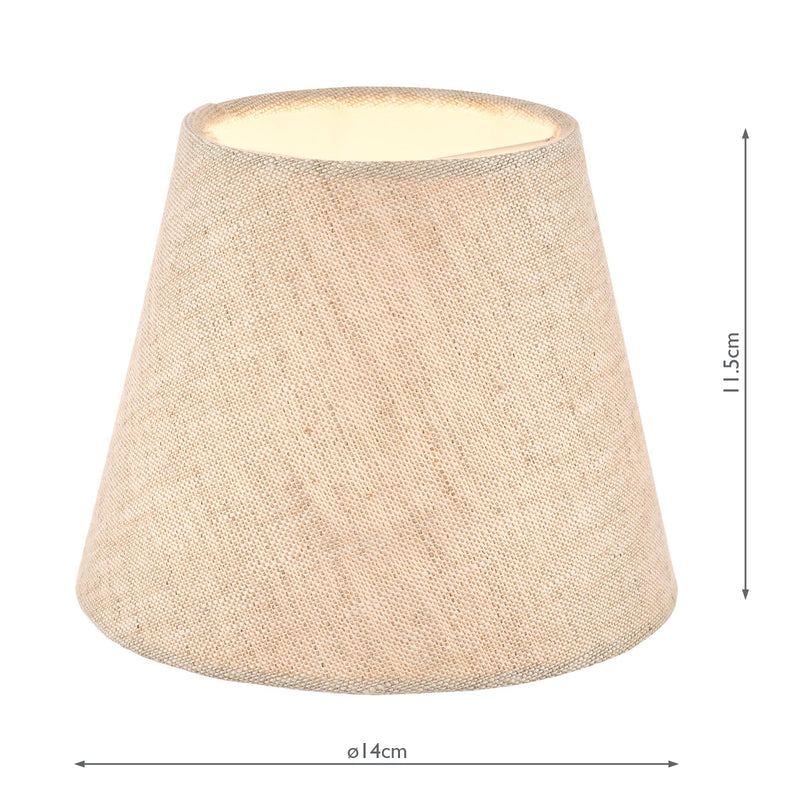 Laura Ashley Bray Shade Natural Linen 14cm/5 inch • LA3756081-Q