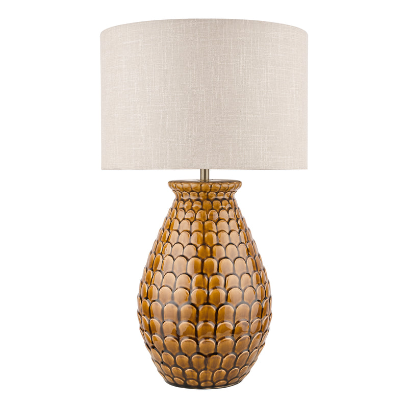 Laura Ashley Liza Ceramic Table Lamp Orange With Shade • LA3756082-Q