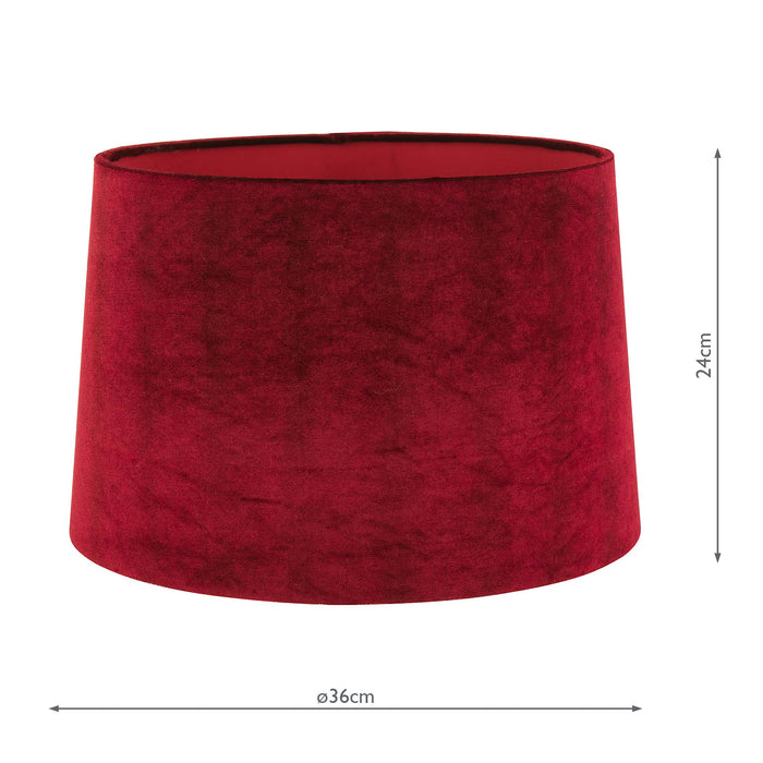 Laura Ashley Hemsley Silk Shade Red 40.5cm/16 inch • LA3756094-Q